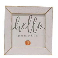 Thumbnail for Hello Pumpkin Print White Wash Frame