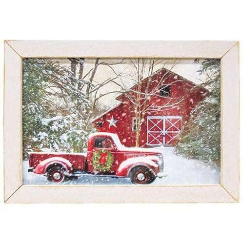 Pap's Truck Framed Print, White Frame - The Fox Decor