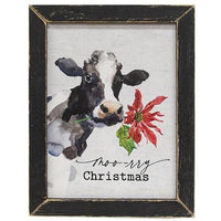 Thumbnail for Moo-ry Christmas Framed Print