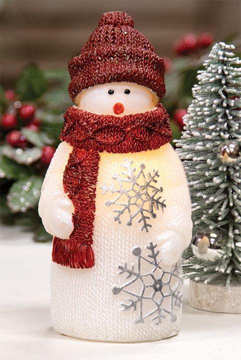 LED Flicker Snowman Figure - The Fox Decor