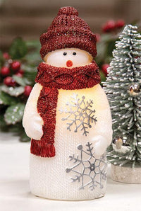 Thumbnail for LED Flicker Snowman Figure - The Fox Decor