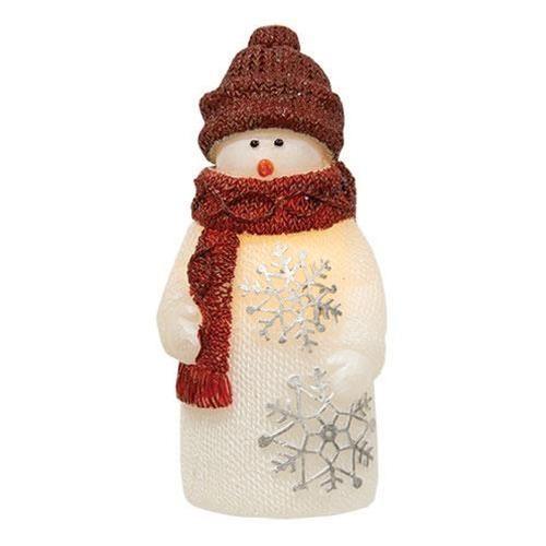 LED Flicker Snowman Figure - The Fox Decor