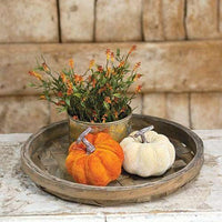 Thumbnail for Rustic Round Tobacco Tray Basket - The Fox Decor