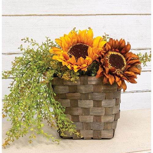 Tobacco Gathering Basket With Jute Handles - The Fox Decor