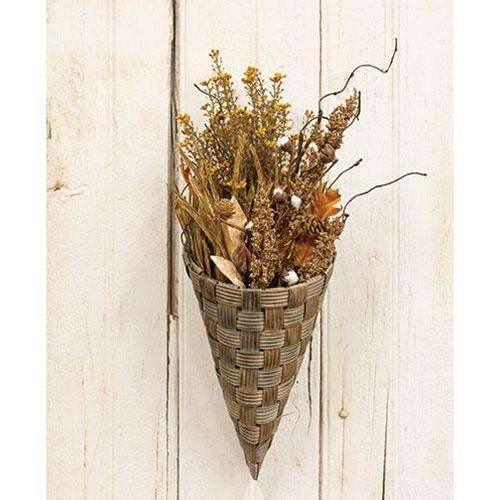 Hanging Cornucopia Basket, Medium - The Fox Decor