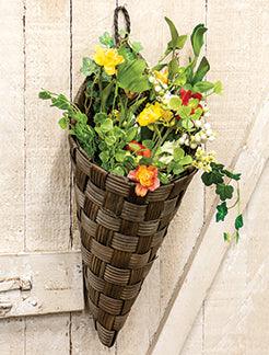 Hanging Cornucopia Basket, Medium - The Fox Decor