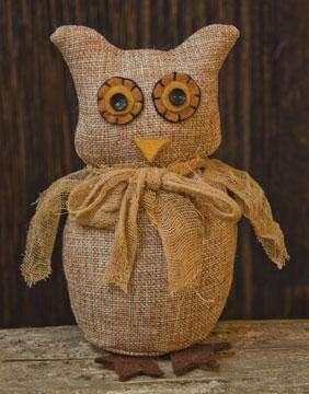 Burlap Owl - The Fox Decor