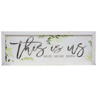 Thumbnail for This Is Us Print, 13x37, White Frame - The Fox Decor