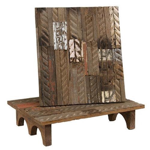 2/Set, Reclaimed Wooden Square Risers - The Fox Decor