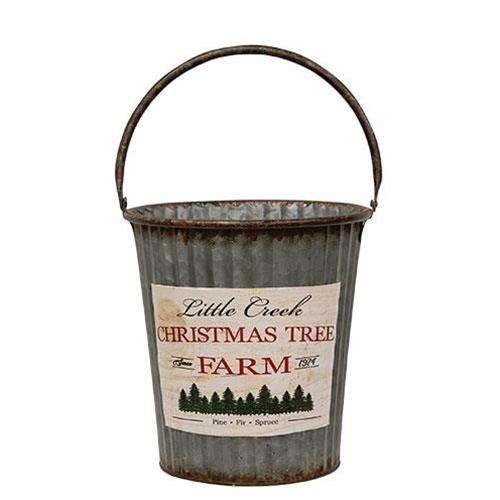 2/Set, Little Creek Galvanized Pails - The Fox Decor