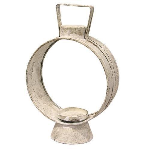Small White Open Round Lantern - The Fox Decor