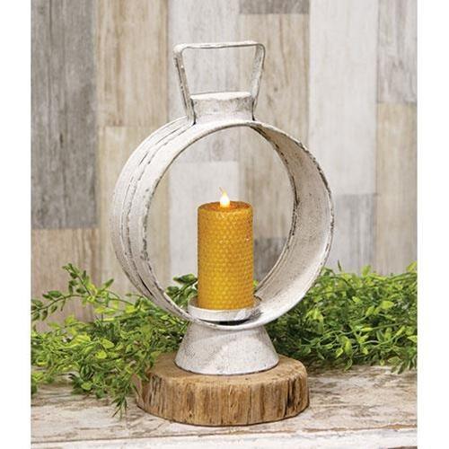 Small White Open Round Lantern - The Fox Decor