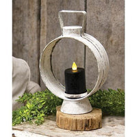 Small White Open Round Lantern - The Fox Decor