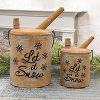 Thumbnail for 2/Set, Let It Snow Gas Cans - The Fox Decor