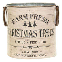 Thumbnail for 2/Set, Farm Fresh Christmas Trees Buckets - The Fox Decor