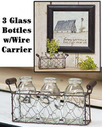 Thumbnail for 3 Bottles w/ Wire Carrier basket