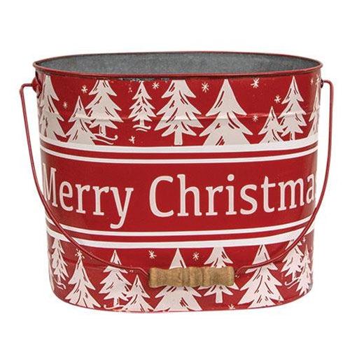 3/Set, Merry Christmas Oval Pails