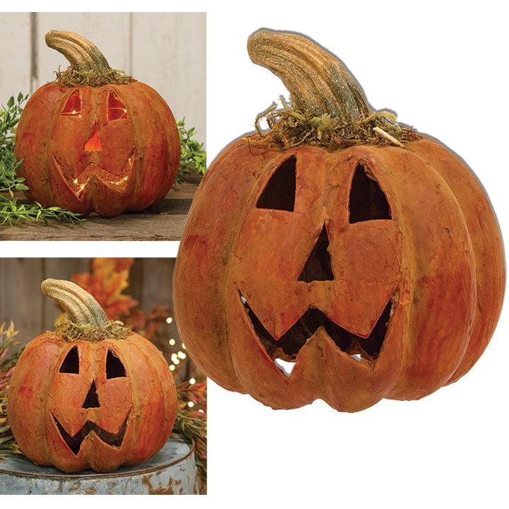 Beeswax Dipped Jack O Lantern Luminary - The Fox Decor