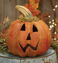 Thumbnail for Beeswax Dipped Jack O Lantern Luminary - The Fox Decor