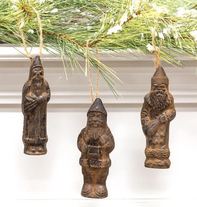 3/Set, Beeswax Santa Ornaments - The Fox Decor