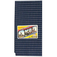 Thumbnail for Greetings From Ohio Navy Dish Towel - The Fox Decor