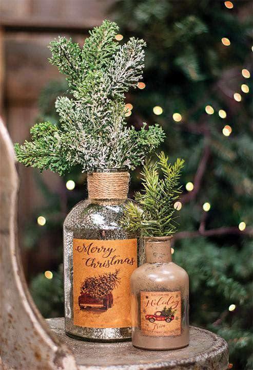 Merry Christmas Truck Bottle - The Fox Decor