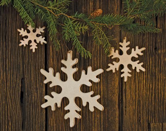 3/Set, Wooden Snowflakes - The Fox Decor