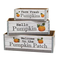 Thumbnail for 3/Set Welcome to the Pumpkin Patch Crates