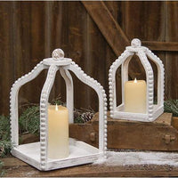 Thumbnail for 2/Set, Shabby Chic Beaded Lanterns - The Fox Decor