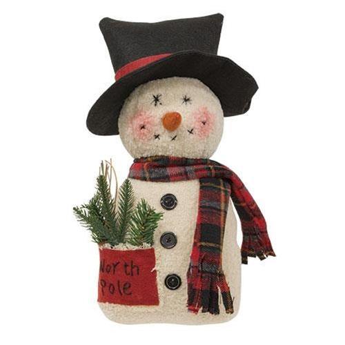 North Pole Snowman, 15" - The Fox Decor