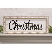Thumbnail for Beaded Distressed Christmas Sign