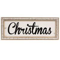 Thumbnail for Beaded Distressed Christmas Sign - The Fox Decor