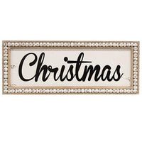 Thumbnail for Beaded Distressed Christmas Sign