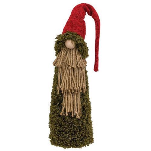 Medium Standing Mossy Santa Gnome - The Fox Decor