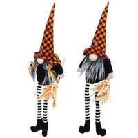 Thumbnail for Dangle Leg Halloween Gnome, 2 Asstd. sold individually - The Fox Decor