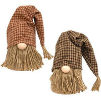 Thumbnail for 2/Set Jute Country Plaid Gnome - The Fox Decor