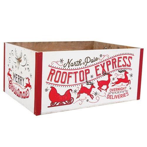 2/Set, Rooftop Express Wooden Crates - The Fox Decor