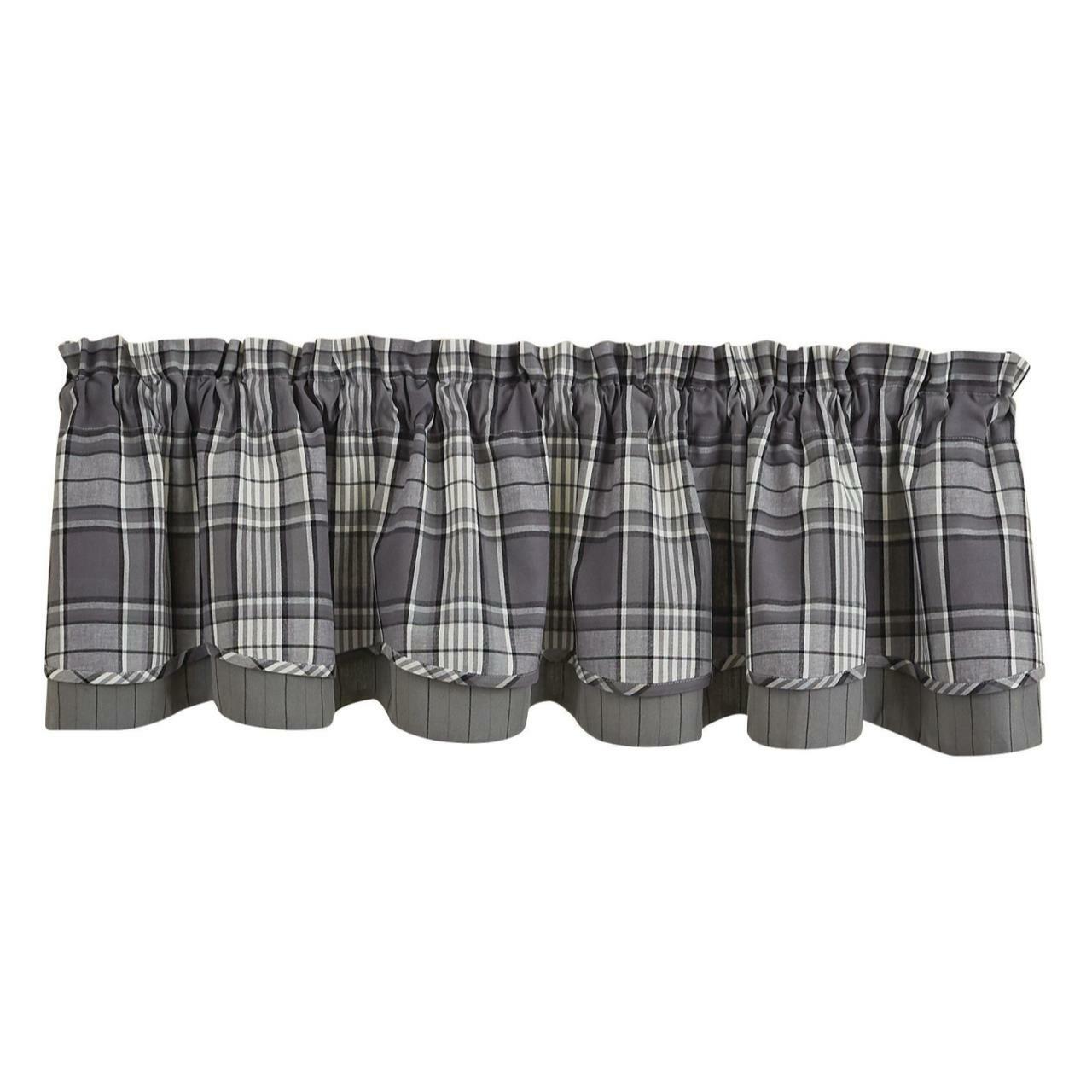 Gray Area Valance - Lined Layered Park Designs