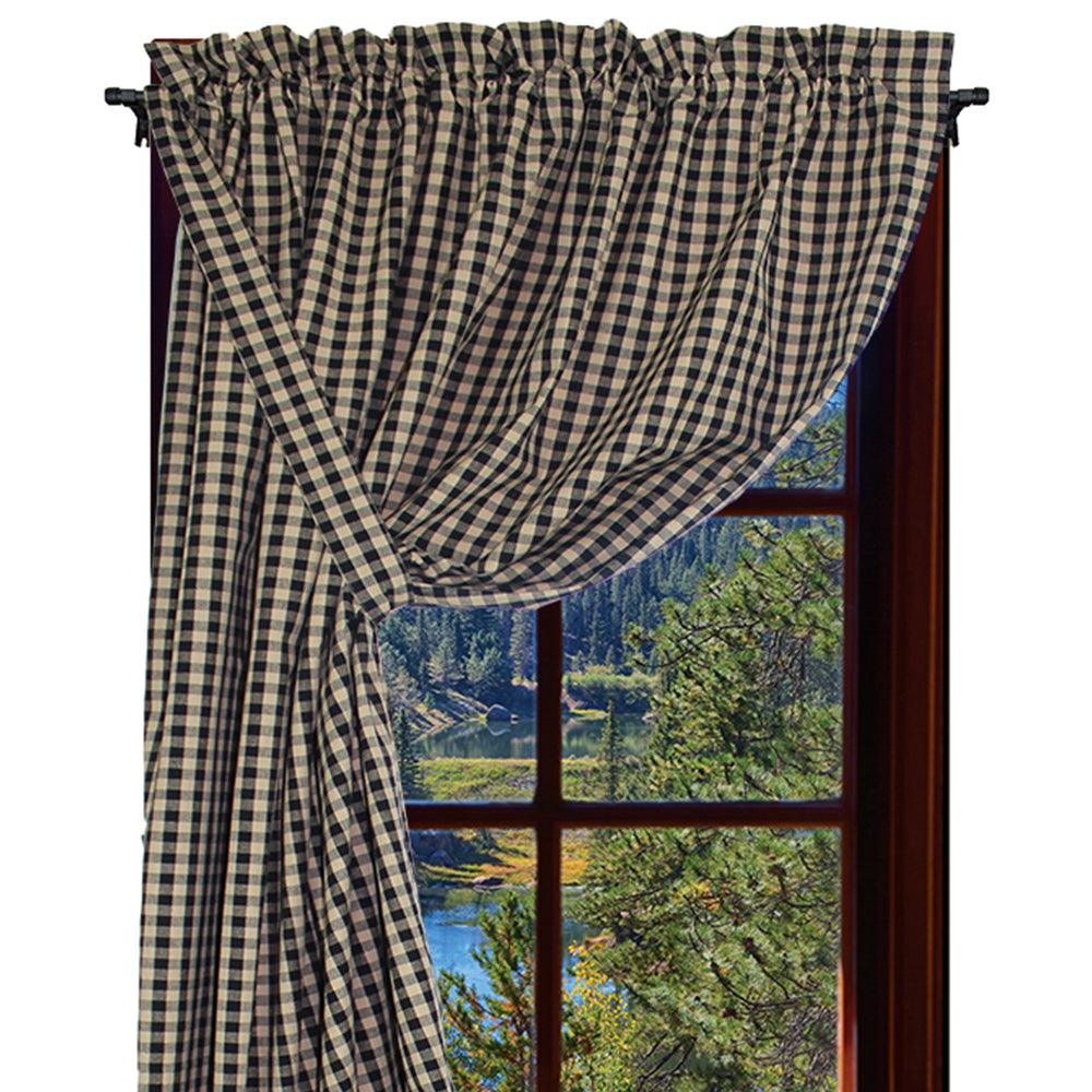 Heritage House Check - Black Panel H5100011 - The Fox Decor