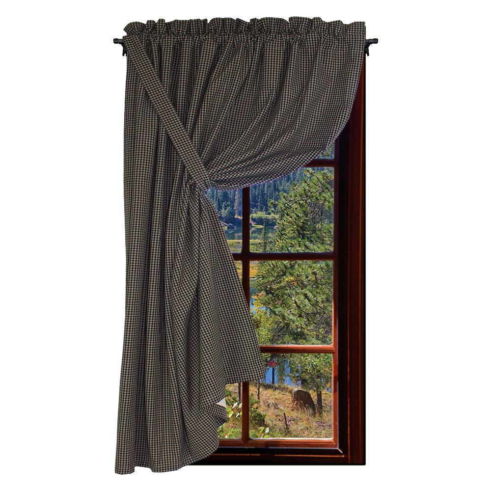 Newbury Gingham Black Panel H5670011 - The Fox Decor