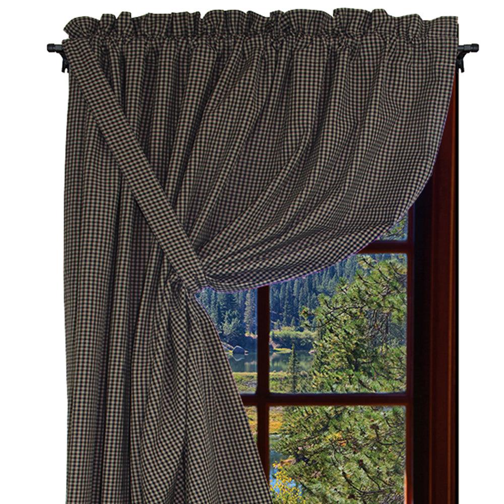 Newbury Gingham Black Panel H5670011 - The Fox Decor