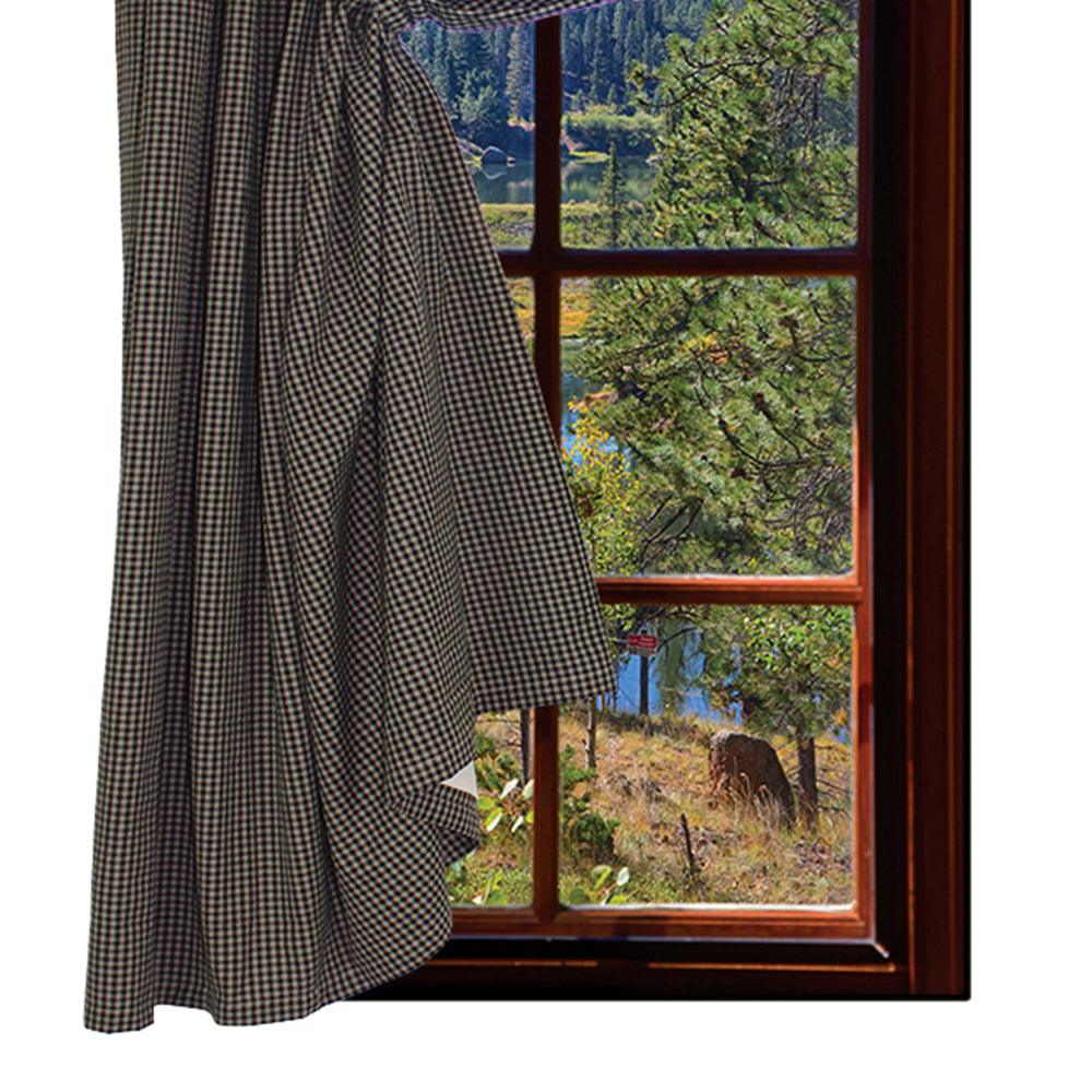 Newbury Gingham Black Panel H5670011 - The Fox Decor