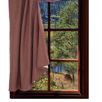 Newbury Gingham - Barn Red Panel H5670017 - The Fox Decor