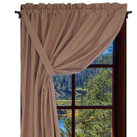 York Ticking - Barn Red Panel H5880017 - The Fox Decor