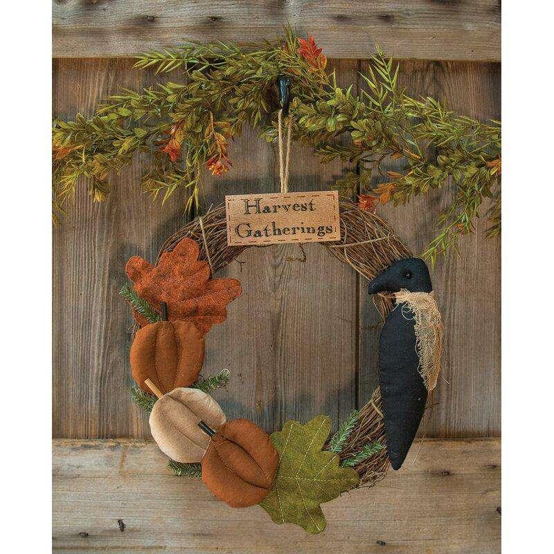 Harvest Gatherings Wreath - The Fox Decor