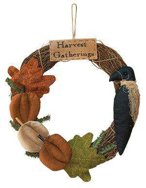 Harvest Gatherings Wreath - The Fox Decor