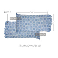 Thumbnail for Jolie Ruffled King Pillow Case Set of 2 21x36+4 VHC Brands