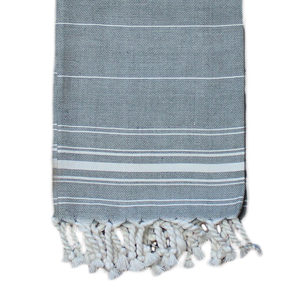 Pewter Turkish Towel KT000065 - The Fox Decor