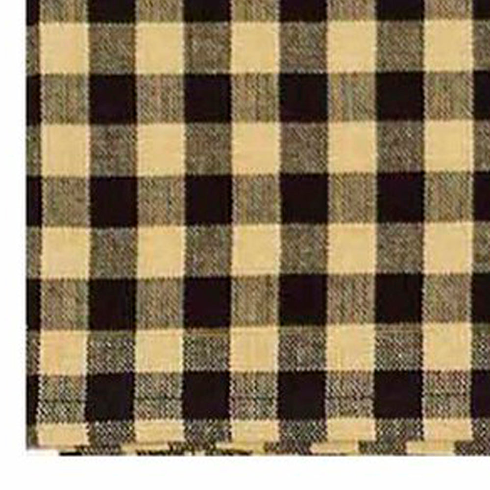 Black Nutmeg Heritage House Check Black Towel Set Of Six - Interiors by Elizabeth