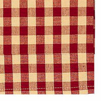 Thumbnail for Barn Red Nutmeg Heritage House Check Barn Red Towel Set Of Six - Interiors by Elizabeth